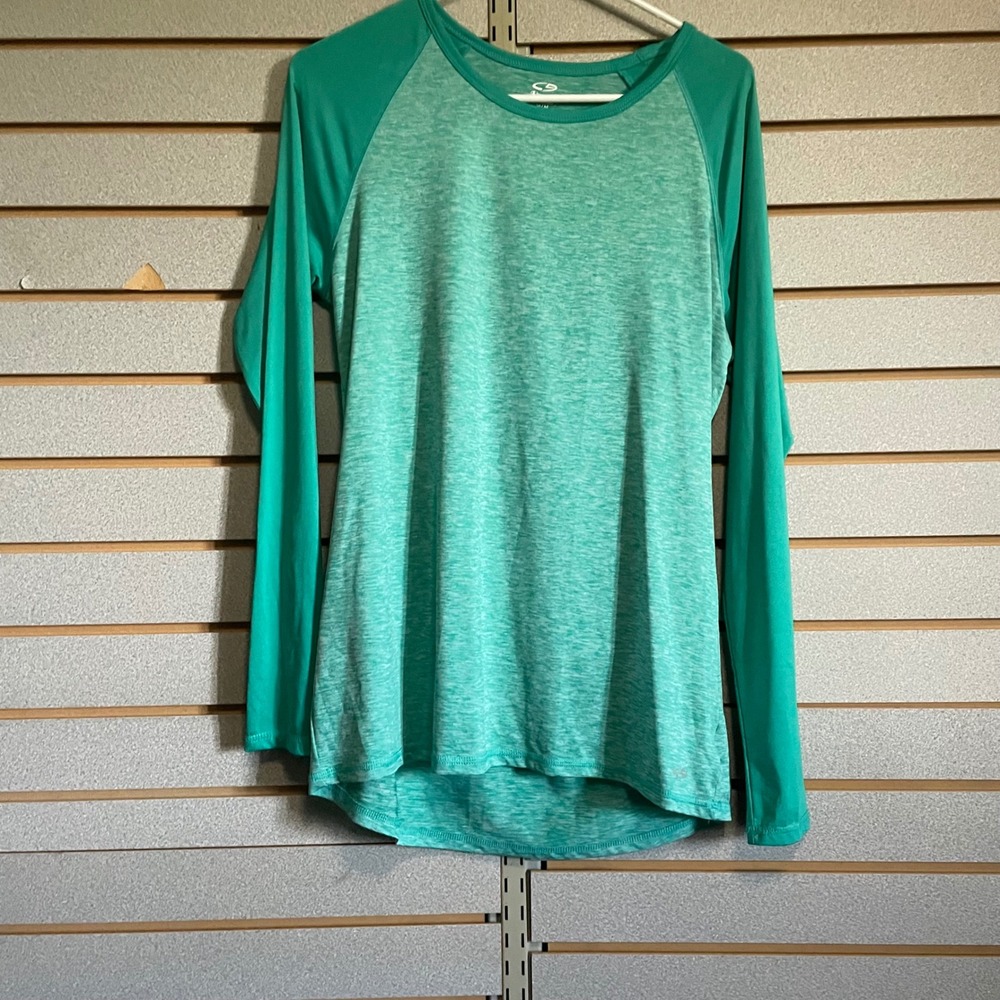 Champion DUODRY Long Sleeve Athletic Top Women's Medium Raglan Tee M Lot of 2